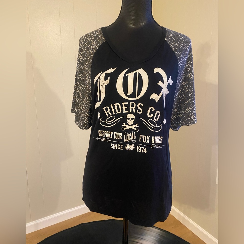 Fox Riders Womens Medium Jersey Style Shirt